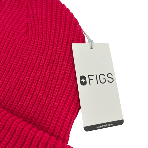NWT Figs Hot Pink U Beanie Hat - Picture 3 of 7